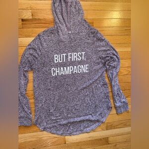 Grayson Threads Heathered Gray Knit Top